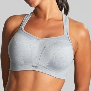 NEW Panache Power Underwire High Impact Racerback Sports Bra 5021 Grey Marl 426